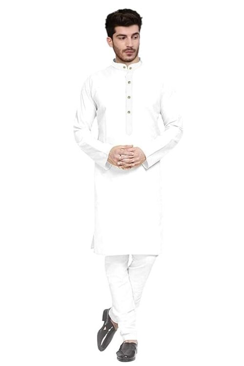 Mens straigth Kurta Pyjama Set Combo in 100% Cotton