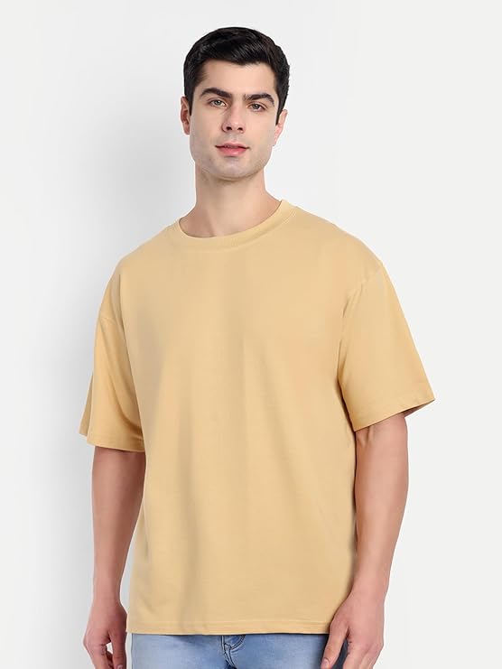 Oversized T-Shirt – Rich Cotton, Half Sleeve, Round Neck