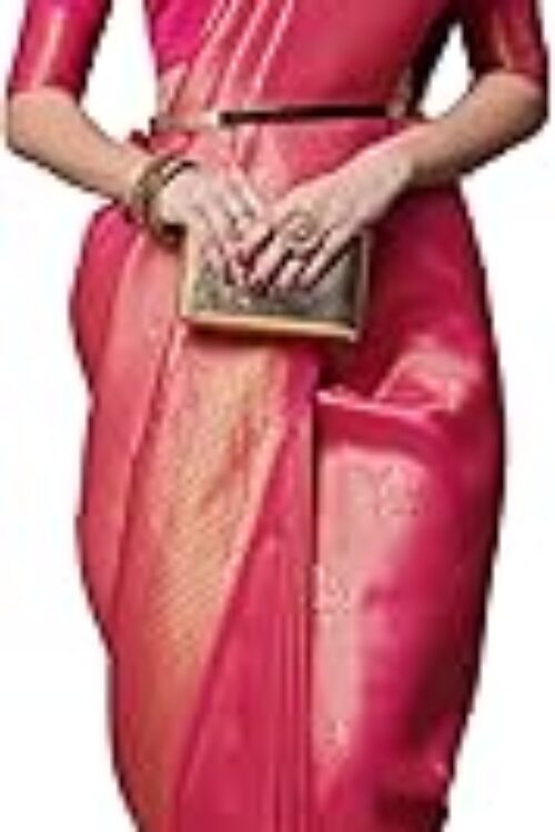 Women’s Banarasi Silk Woven Design Saree With Unstitched Blouse Piece