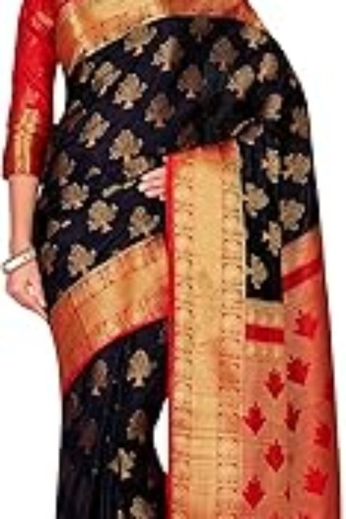 Women’s Kanjivaram Silk Saree With Blouse Piece